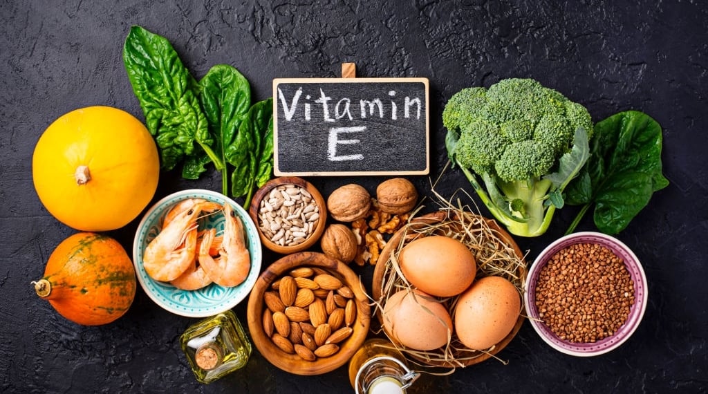 vitamin E giúp chống lão hóa da